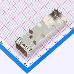 光纤笼子 光纤屏蔽罩 SFP+1x1连接器外壳 焊接式