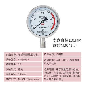 YN-100BF-0-25mpa商品缩略图
