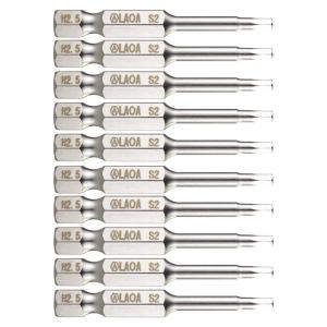 LAOA(老A)2PCS 1/4"系列内六角批嘴批头 H2.5