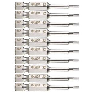 LAOA(老A)2PCS 1/4"系列内六角批嘴批头 H2.0