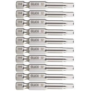 LAOA(老A)2PCS 1/4"系列内六角批嘴批头 H4.0