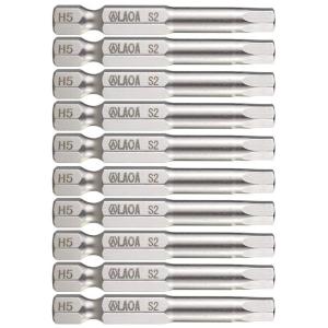 LAOA(老A)2PCS 1/4"系列内六角批嘴批头 H5.0