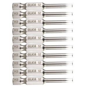 LAOA(老A)2PCS 1/4"系列内六角批嘴批头 H3.0