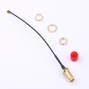5件套 反极性的:RP-SMA-K转IPEX1射频连接线铜镀金 48小时盐雾测试 线长100mm