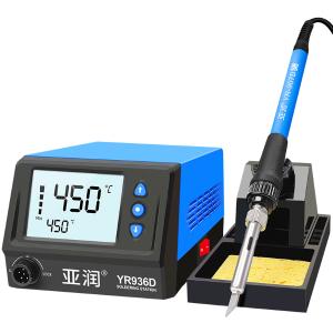 亚润电烙铁936数显焊台60W恒温可调温套装锡焊枪维修焊接洛铁电焊台 YARUN-YR936D