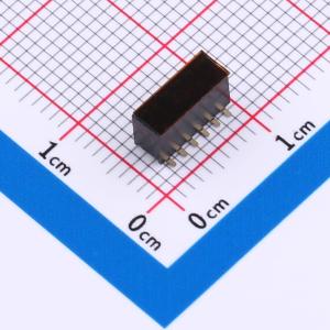 2x6P 间距:1.27mm 立贴