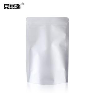 安赛瑞 铝箔自立自封袋 加厚平口塑料包装袋 避光密封收纳袋 100个宽13cm长18cm 28301