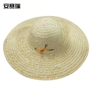 安赛瑞 草帽 夏季农用防晒遮阳帽 建筑工地铁路施工 帽檐直径43cm 5顶装 39722