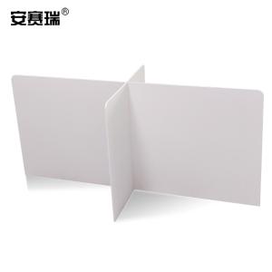 安赛瑞 防飞沫隔离板 食堂餐桌隔离板 120×60×55cm 4人位 公司企业复工防飞沫十字挡板27312