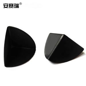 安赛瑞 包装箱三面塑料护角包角 快递物流纸箱包角 纸箱防碰撞塑料护角 黑色 35×35×35mm(200个装)23561