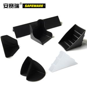 安赛瑞 三角形塑料防撞护角包角 玻璃大理石家具运输防撞包角护角保护套 白色 50×50×22mm(200个装)23571