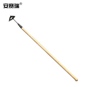 安赛瑞 全钢空心锄头 实木长柄钢制开荒翻地锄 农用园林园艺 1.6米椿木 27111