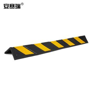 安赛瑞 橡胶护角直角 停车场地下室车库轮廓标 反光防撞条护墙角 1000x100x8mm 310999
