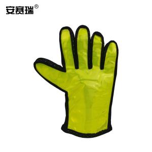 安赛瑞 反光晶格手套 交通安全指挥夜间警示防水劳保用品 红绿双面一只装均码 25730