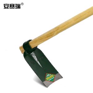 安赛瑞 锄头 开荒翻地农用除草小方锄  钢制园林园艺长柄锄头 1.4米椿木軍印 27107