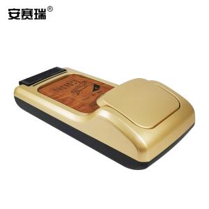 安赛瑞 全自动鞋膜机  一次性覆膜机免脱鞋 酒店商用脚套机 脚踏式鞋膜机 金色 28743