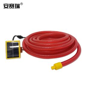 安赛瑞 太阳能长跳灯带 太阳能警示灯 应急路障灯带 10米长 红色 310895