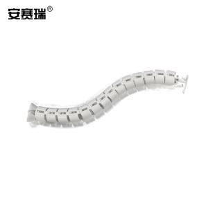 安赛瑞 蛇型穿线管 办公穿线管 蛇形管 办公桌藏线管圆形 白色26670