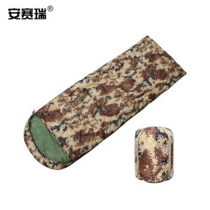 安赛瑞 便携防寒睡袋 隔脏信封睡袋 露营勘探旅行救灾应急保暖单人睡袋 2kg荒漠迷彩 300337
