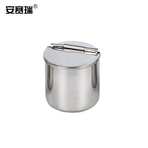 安赛瑞 304不锈钢消毒瓶 酒精棉球瓶换药盘配套瓶 高53mm