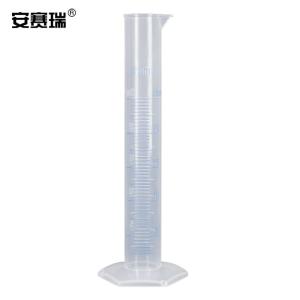 安赛瑞 塑料量筒 直型量杯 化学实验室蓝线刻度量筒 25ml