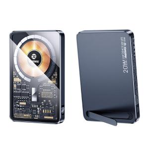REMAX睿量 行空 20W+22.5W 赛博朋克磁吸无线充移动电源RPP-558 10000mAh