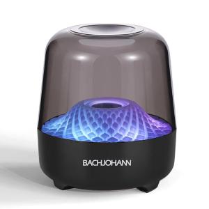 巴赫约翰 Q3PLUS无线蓝牙音箱HIFI高保真音效重低音炮音响户外便携手持七彩灯插卡 [Q3PLUS]7彩炫酷音响