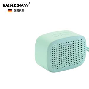 巴赫约翰 Q2蓝牙音箱无线迷你便携式桌面户外大音量超重低音炮车载小钢炮小型音响 绿色