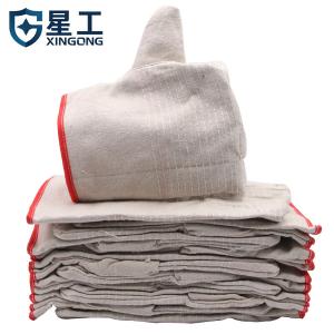 星工(XINGONG)帆布手套加大双层帆布手套24道压线劳保加厚防护 10付装