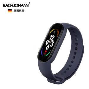 BACHJOHANN 德国巴赫M7智能手环多功能运动电子手表UI动态界面时 黑色