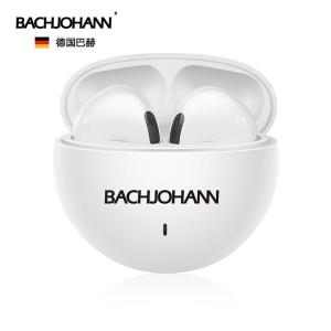 BACHJOHANN(巴赫约翰)无线蓝牙耳机迷你双耳无延迟游戏音乐运动适用于华为苹果平板等蓝牙通用 粉色S2(Pink)