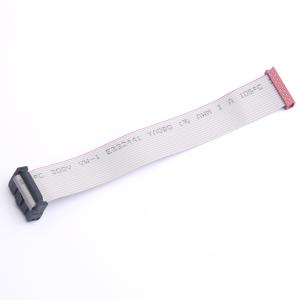 DGYZC(扬展康)红边灰排线UL2651 28# 一端红色IDC2.54 另端IDC2.54  16P 三件式 L=150mm(含头)