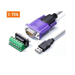 力特科技(Z-TEK) USB2.0 转 RS485/RS422 工业级通用串口线 1.8M 原装英国FTDI芯片 ZE628