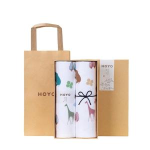 hoyo布艺印河马毛巾两件套7357