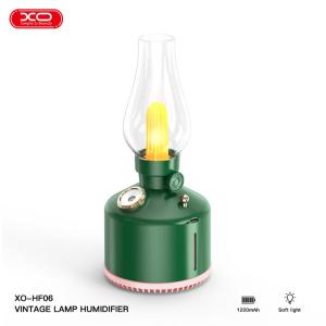 XO-HF06 煤油灯风格 多彩氛围夜灯加湿喷雾器 绿色