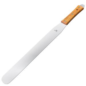 亚润刮锡刀 锡膏搅拌刀塑料搅拌刀塑料调墨刀塑胶调油树脂SMT锡浆铲刀 YR-GXD-16M 16寸 不锈钢 木柄