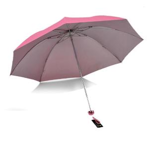 天堂伞三折伞银胶雨伞晴雨两用 336T银胶57cmX8K混发