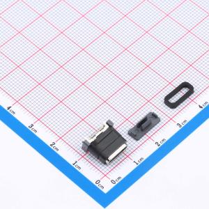 两件套，附防水圈1个 Type-C16P防水母座10.0H立贴全塑2件套,附防水圈1个