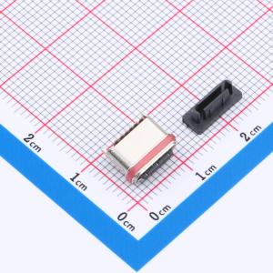 Type-C6P防水母座6.4H立贴锌合金IP67