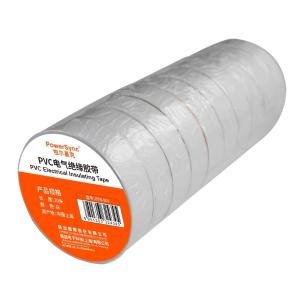 powersync(包尔星克) BTB-902 10入PVC电气绝缘胶带 白色 0.15mm*18mm*20m