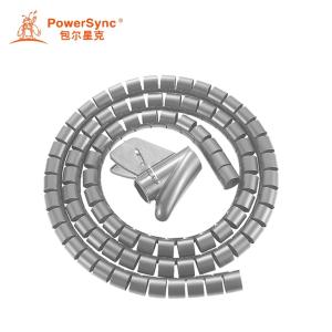 powersync(包尔星克) ACLWAGW525S 缠绕管保护套电线理线器 银色 带理线夹 25mm*5m