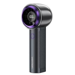 威迅PBB系列USB5V100档无级调速手持高速风扇数显款电镀紫色