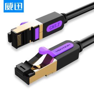 VENTION(威迅) 七类双屏蔽跳线圆线 ICDBL 10m 黑色