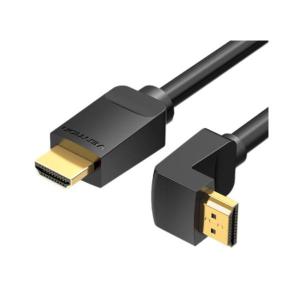 威迅AAQ系列HDMI线弯直头黑色1米(小头朝上)