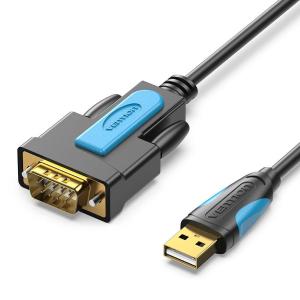 威迅C02系列USB转RS232串口线黑色1米