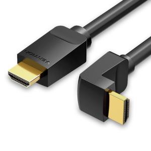 威迅AAR系列HDMI线弯直头黑色1米(小头朝下)