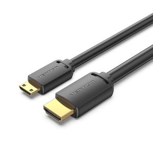 威迅2.0版HDMI转Mini HDMI转接线4K60hz高清音视频转换线 电脑笔记平板连接投影仪电视显示器1.5米AGHBG