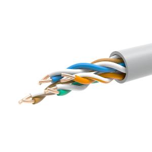 兆龙C系列 U/UTP CAT5E 100MHz 4PR 24AWG PVC 灰色RAL7035
