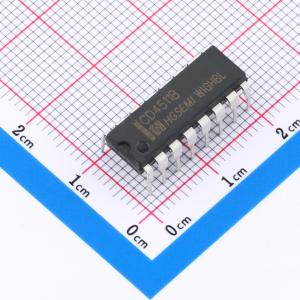 CMOS BCD 到 7 段 LED 锁存解码器驱动器