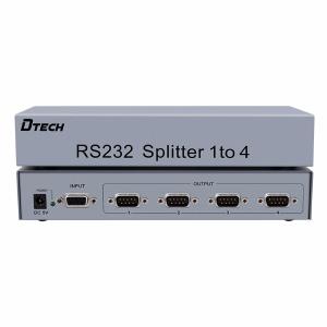 帝特 RS232串口分配器一分四 RS232串口分配器1分4串口分配器有源